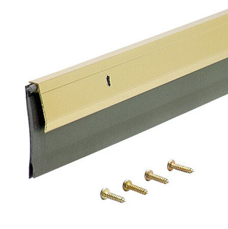 M-D Building Products Door Bottom Aluminum Door Sweep 36 in. L x 3/4 in. Gold
