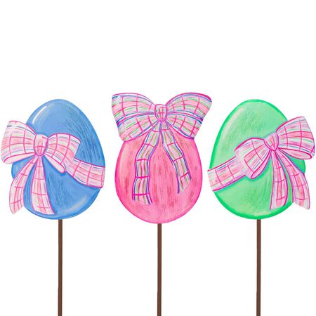 Small Eggs with Plaid Bows