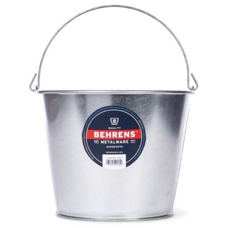 Behrens 5 qt Galvanized Pail Silver