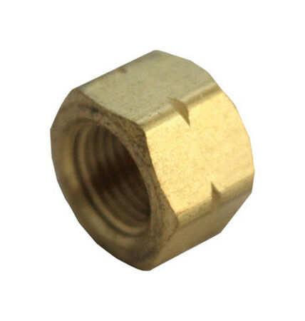 Ace 3/8 in. FPT x 3/8 in. Dia. Compression Compression Yellow Brass Cap