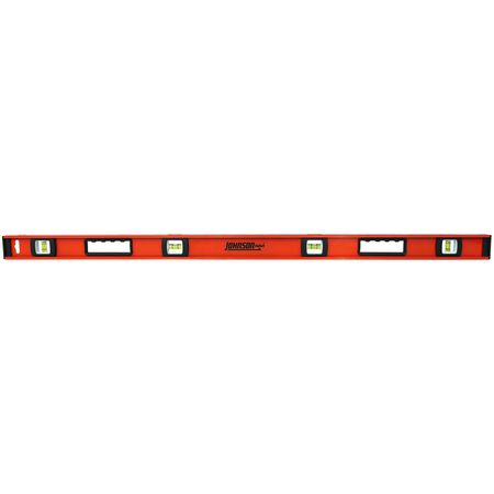Johnson 48 in. Aluminum Heavy Duty I-Beam Level 4 vial