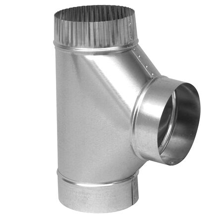 Imperial 6 in. X 6 in. X 6 in. Galvanized Steel Furnace Pipe Tee