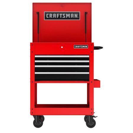 Craftsman 30 in. 5 drawer Metal Utility Cart Rolling Tool Cart 41.38 in. H X 22 in. D