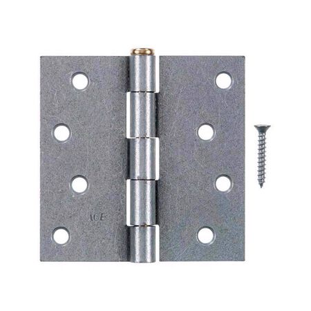 Ace 4 in. L Galvanized Broad Hinge 1 pk