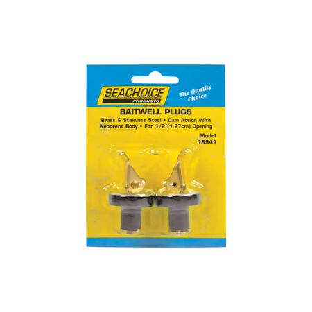 Seachoice Neoprene 1/2 in. W Deck and Baitwell Plugs 1 Pack