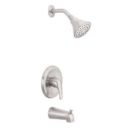 OakBrook 1-Handle Brushed Nickel Tub and Shower Faucet