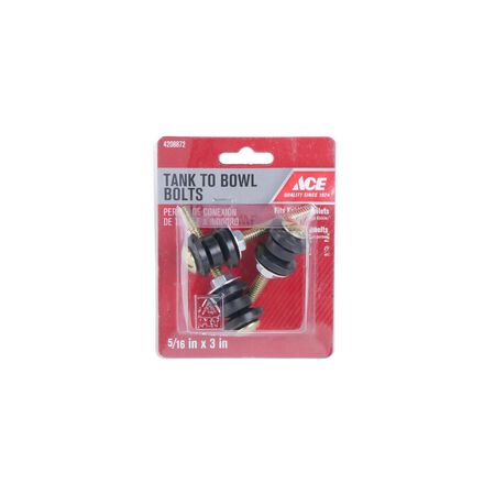 Ace Tank to Bowl Bolts Black Brass Plated