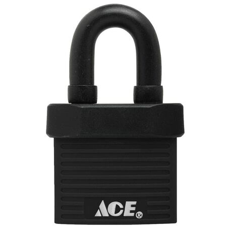Ace 1-3/8 in. H X 1-1/2 in. W X 13/16 in. L Hardened Steel Single Locking Padlock