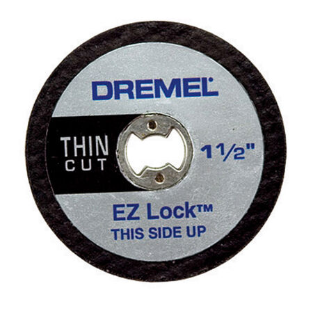 Dremel EZ Lock 1-1/2 in. D X 1/8 in. in. S Aluminum Oxide Metal Cut-Off Wheel 5 pc