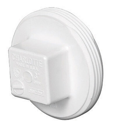 Charlotte Pipe Schedule 40 2 in. MPT X 2 in. D MPT PVC Clean-Out Plug