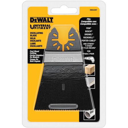 DeWalt Universal Fitment Bi-Metal Wide Fast Cut Oscillating Blade Wood 1 Pack