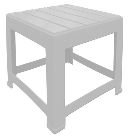 Adirondack White End Table