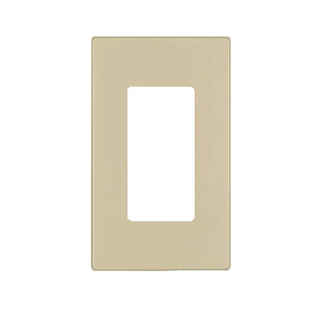 Leviton Ivory 1 gang Thermoset Plastic Decorator Wall Plate 1 pk