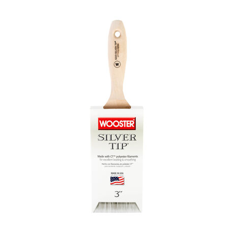 Wooster Silver Tip 3 in. Flat Paint Brush