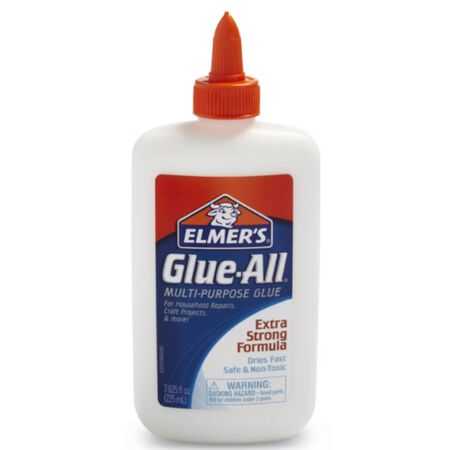 Elmer's Glue-All High Strength Polyvinyl acetate homopolymer Clear All Purpose Adhesive 8 oz