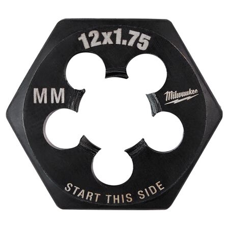 Milwaukee Metric M12x1.75 mm 1" Hex Threading Die