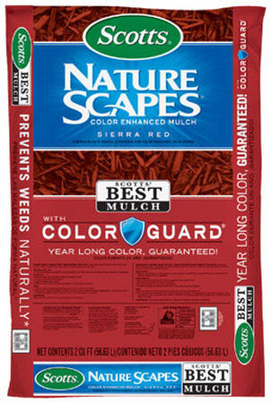 Scotts Nature Scapes Color Enhanced Mulch Sierra red 2 cu. ft. 2 sq. ft.