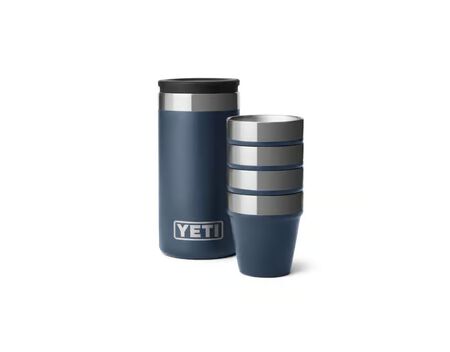 YETI 1.7 oz Navy Stainless Steel Packable Shot Glass Set