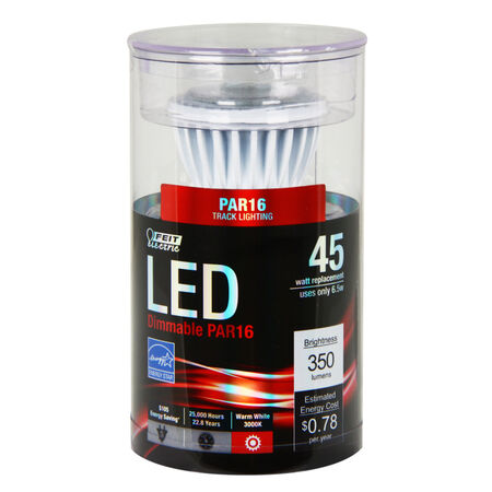 Feit Electric Enhance PAR16 E26 (Medium) LED Bulb Bright White 45 W 1 pk