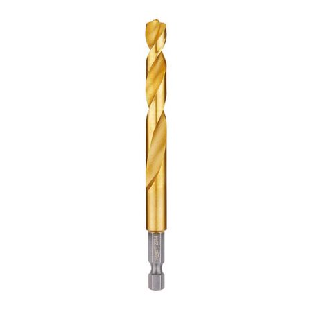 Milwaukee Shockwave 23/64 in. X 4.61 in. L Titanium Red Helix Drill Bit Hex Shank 1 pc