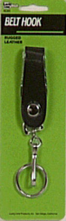 Hy-Ko Products Leather 1-1/8 in. Dia. Snap Key Strap Brown
