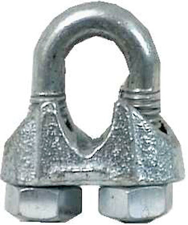 Campbell Electrogalvanized Malleable Iron Wire Rope Clip 1-1/2 in. L