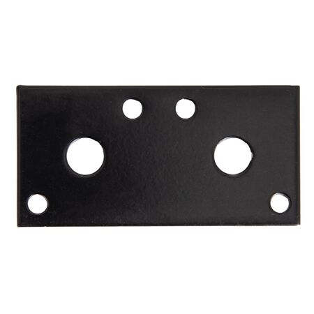 Hampton 3 in. H X 1-1/4 in. W X 1/8 in. L Black Steel Mending Plate