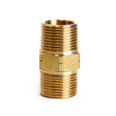 ATC 3/4 in. MPT 3/4 in. D MPT Brass Hex Nipple