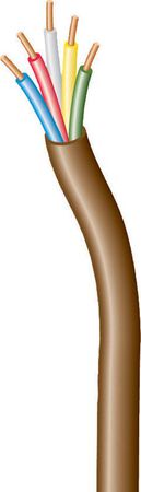 Southwire 250 ft. 18/5 Copper Thermostat Wire Brown - Sold by the foot