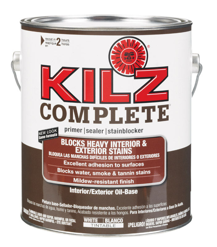 Kilz Complete OilBased Interior and Exterior Primer 1 gal. White