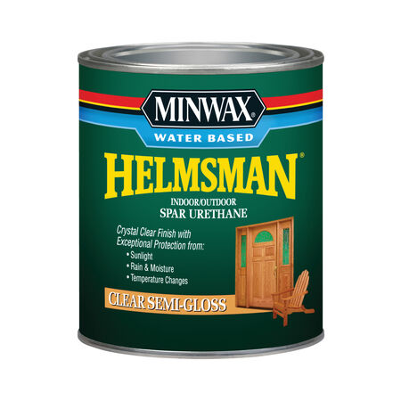 Minwax Helmsman Semi-Gloss Clear Water-Based Spar Urethane 1 qt
