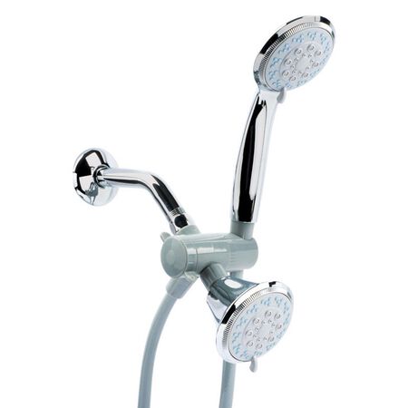 OakBrook Chrome PVC 3 settings Showerhead Combo 1.8 gpm
