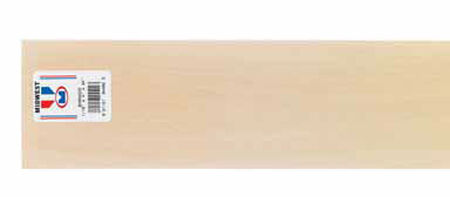Midwest Products Basswood Sheet 1/16 in. x 4 in. W x 2 ft. L