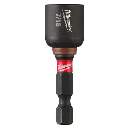 Milwaukee Shockwave 7/16 in. X 1-7/8 in. L Steel Nut Driver 1 pc