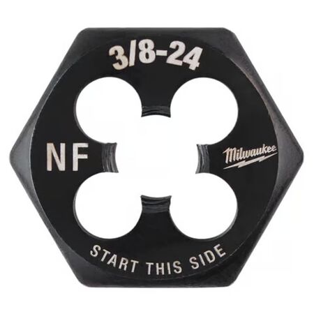 Milwaukee SAE 3/8-24 NF 1 in. Hex Threading Die