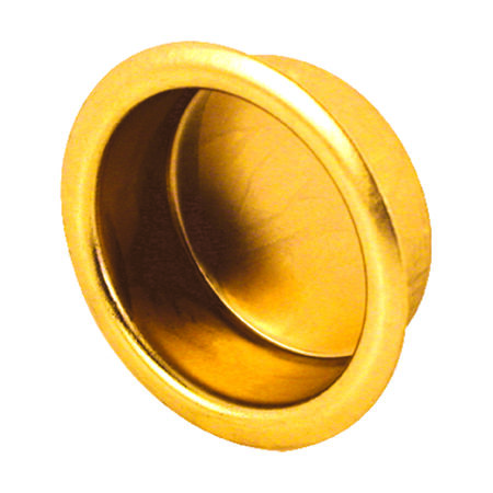 Prime-Line 0.8 in. L Brass-Plated Gold Steel Door Pull
