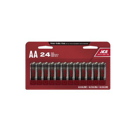 Ace AA Alkaline Batteries 24 pk Carded