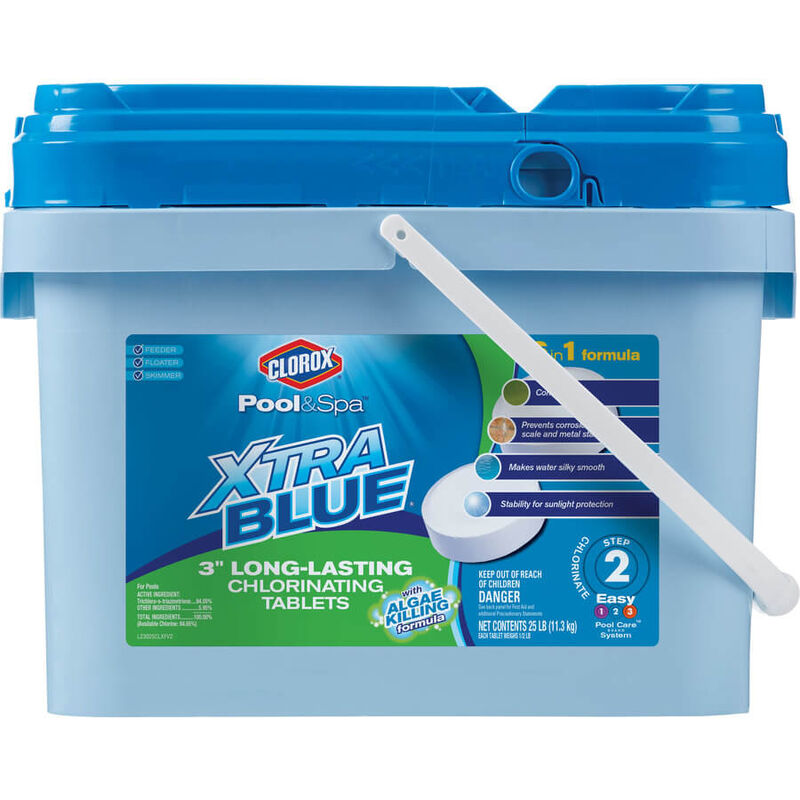 Clorox Pool Spa Xtrablue 25 Lb Bucket 3 In Pool Chlorine Tabs Stine Home Yard The Family You Can Build Around