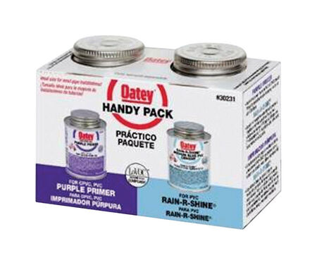 Oatey Handy Pack Blue Primer and Cement For PVC 2 pk