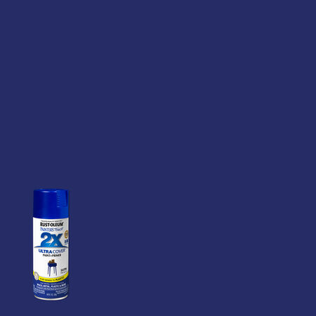Rust-Oleum Painter's Touch 2X Ultra Cover Satin Ink Blue Spray Paint 12 oz