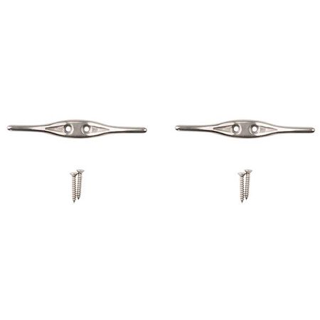 National Hardware Stainless Steel Rope Cleat 30 lb. cap. 4-1/2 in. L