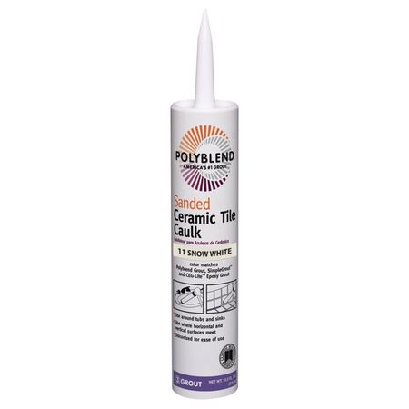 Custom Building Products Polyblend Snow White Siliconized Acrylic Tile Caulk 10.5 oz.