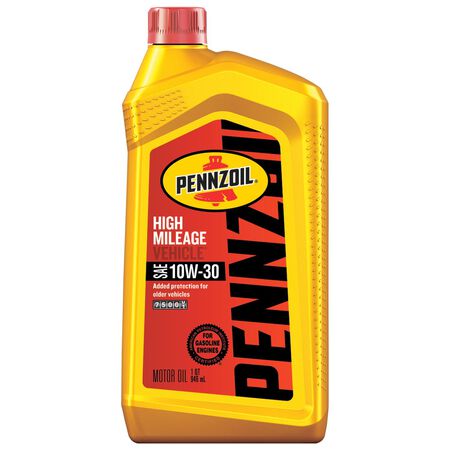 Pennzoil High Mileage 10W-30 4-Cycle Synthetic Motor Oil 1 qt 1 pk