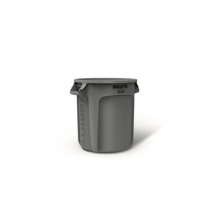 Rubbermaid Brute 10 gal Gray Plastic Garbage Can
