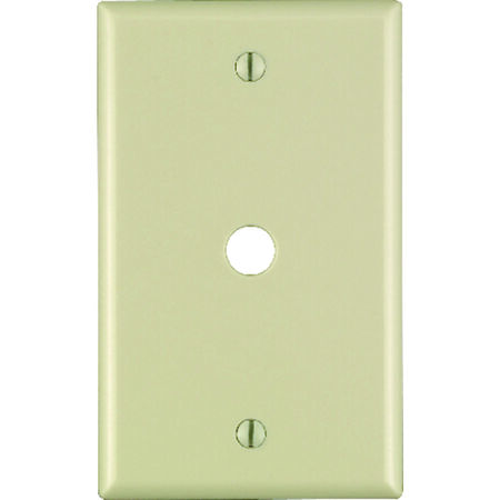 Leviton Ivory 1 gang Thermoset Plastic Cable/Telco Wall Plate 1 pk