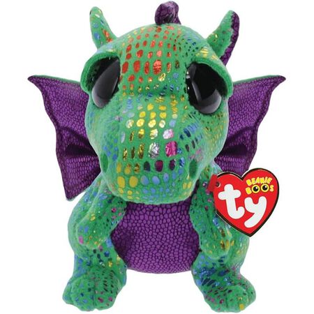 Ty Beanie Boos Cinder The Green Dragon Plush