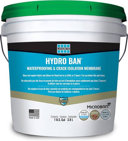 Laticrete HYDRO BAN Waterproofing / Crack Isolation Membrane Mini 1 Gallon Pail