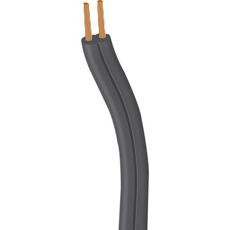 Coleman Cable 18/2 SPT-1 300 volts Lamp Cord Wire 250 ft. L Black - Sold by the foot