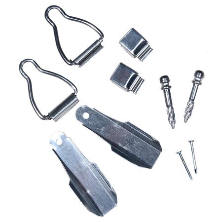 Phifer Wire Mill Silver Aluminum .438 in. W X 2.25 in. L Window Frame Fasteners 10 Pack