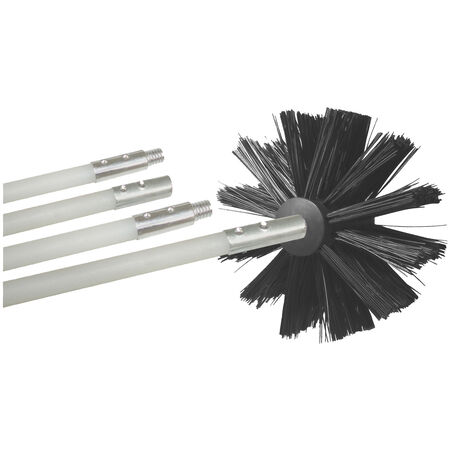Deflect-O 6.75 in. D Black/White Aluminum Duct Cleaning Kit